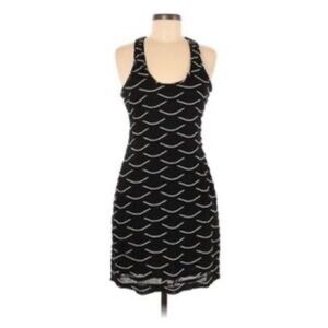 Y2K Max Studio Black and White Bodycon Mini Dress